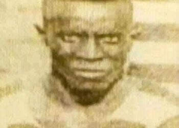 Archival portrait of Wanibo Toe, the celebrated Liberian-based footballer whose life and death remain the subject of historical debate.
