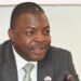 J. Cyrus Saygbe Sr., NaFAA director general-designate, speaks at a meeting as the Liberian Senate prepares to begin his confirmation proceedings.