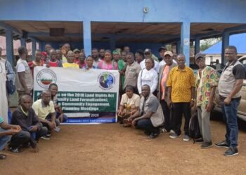 GRAND CAPE MOUNT COUNTY, Liberia — Community Sustainable Development Platform, working alongside Women & Youth Development International, has convened a high-level coordination meeting with traditional leaders, local authorities and neighboring communities of Weilor Town, marking a major step forward in the Customary Land Formalization process in Grand Cape Mount County. The meeting, held Sunday as part of Phase I of the CLF process, centered on community self-identification — a legally mandated requirement for communities seeking formal recognition of customary land ownership under Liberia’s 2018 Land Rights Act. Building Consensus, Preventing Conflict The gathering brought together elders, women and youth leaders, persons with disabilities, representatives of surrounding communities and land governance actors. Organizers said the inclusive approach was aimed at strengthening coordination, promoting transparency and reducing the risk of land-related disputes as the process moves forward. Introducing the initiative, CSDP Team Lead Alfred B. Kiawu formally unveiled the project, titled Supporting Communities for Inclusive Land Governance. He said the effort is being jointly implemented by CSDP, WYDI and the people of Weilor Town. Kiawu disclosed that the project is currently being carried out without direct donor funding, relying instead on community commitment and collaboration among local organizations, while engagements with development partners and donors continue to secure support for the full completion of the CLF process. Legal Framework Explained Frank M. Sheriff, the county land administrator of the Liberia Land Authority, provided a detailed presentation on the CLF process and its legal foundation. He explained key provisions of the Land Rights Act, including Liberia’s four categories of land ownership and the rights of customary land-owning communities. Sheriff also highlighted safeguards for women, youth and vulnerable groups, conflict-prevention mechanisms built into the law, and the complementary roles played by traditional leaders and local authorities in securing and managing customary land rights. Government Backs the Process Grand Cape Mount County Superintendent Folley Kiatamba commended CSDP and WYDI for supporting Weilor Town, describing the CLF process as the only lawful pathway for communities to secure customary land ownership. He urged residents of Weilor Town and neighboring villages to actively engage in the process through awareness and capacity-building activities, stressing that broad participation is essential to its success. Kiatamba pledged his full support for the initiative and assured participants that the Liberia Land Authority, through the county land administrator, would provide continuous technical guidance throughout the process. The coordination meeting reaffirmed strong stakeholder commitment to inclusive land governance, peaceful coexistence and secure land tenure, placing Weilor Town on a clear and lawful path toward formal recognition of its customary land rights. convened high-level