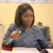 LACC Chairperson Cllr. Alexandra Zoe speaking during a House committee hearing in Liberia