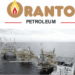 Oranto Petroleum logo above an offshore oil platform as Senegal revokes the company’s COS license while Liberia ratifies Oranto production-sharing contracts.