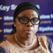 Liberia Foreign Minister Sara Beysolow Nyanti speaks during Davos engagement