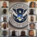 A collage of the 43 Liberians among the alleged worst of the worst criminals in the United States and the U.S. Department of Justice Homeland Security