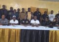 Members of Alpha Phi Alpha Fraternity Inc.’s Eta Epsilon Lambda Chapter pose during the 2026 Annual Leadership and Planning Retreat in Gbarnga, Bong County.