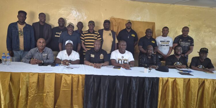 Members of Alpha Phi Alpha Fraternity Inc.’s Eta Epsilon Lambda Chapter pose during the 2026 Annual Leadership and Planning Retreat in Gbarnga, Bong County.