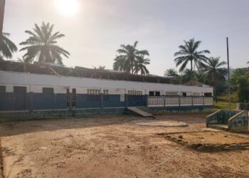 Deroofed classrooms at Nyantarkulah Public School in Koryah Town, Bong County, exposing students to unsafe learning conditions after a rainstorm.