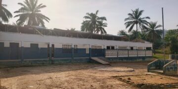 Deroofed classrooms at Nyantarkulah Public School in Koryah Town, Bong County, exposing students to unsafe learning conditions after a rainstorm.