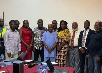 Officials and partners attend LACRA’s National Agriculture Traceability Steering Committee meeting on EU deforestation compliance in Monrovia.