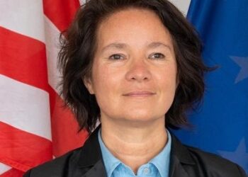 European Union Ambassador to Liberia Nona Deprez speaks on the €42 million Light Up South East (LUSE) energy program.