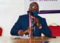 SWAL President Varmah Kamara addressing an extraordinary congress in Paynesville