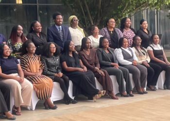 Members of the Association of Female Lawyers of Liberia pose during a women’s rights engagement as AFELL pushes for passage of an anti-FGM bill.