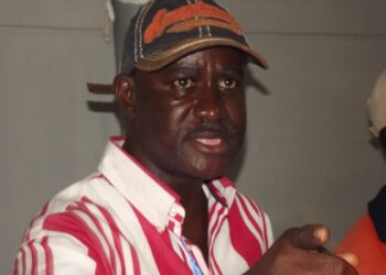 NCSM official speaking during a press briefing on the County Meet protest ruling