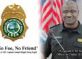 Fitzgerald T.M. Biago, officer-in-charge of the Liberia Drug Enforcement Agency, during an official engagement