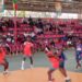 Lofa County basketball team in action at the National County Sports Meet in Paynesville