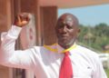 Murvee Gray speaking at a press conference in Paynesville on LFA elections