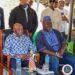 Musa Hassan Bility with senior political figures during public event in Monrovia