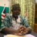 Rep. Samson Q. Wiah addressing press at Capitol Hill on alleged AFL abuse in Sinoe County