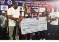 Nimba County receives championship prize check at Liberia National County Sports Meet
