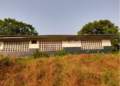 Abandoned Bomi Junior High School campus in Tubmanburg as students remain displaced amid stalled renovation.