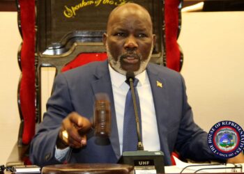 Speaker Richard Nagbe Koon presides over Liberia’s House of Representatives as lawmakers return amid leadership tensions