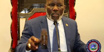 Speaker Richard Nagbe Koon presides over Liberia’s House of Representatives as lawmakers return amid leadership tensions