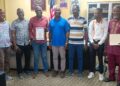 Officials at the National Archives of Liberia during the launch of the five-year modernization strategic plan