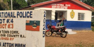 Liberia National Police Depot #4 in Wennah Town, Margibi County