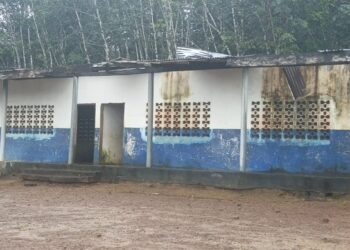 Roofless school building in Todee District as students face disrupted learning in rural Montserrado County