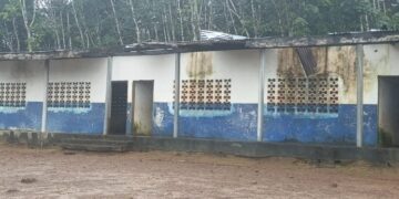 Roofless school building in Todee District as students face disrupted learning in rural Montserrado County