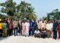 Participants pose at the closeout ceremony of the EU-funded CASTRAP cassava project in Monrovia