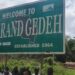 Grand Gedeh County sign during fact check on CDC presidential election wins