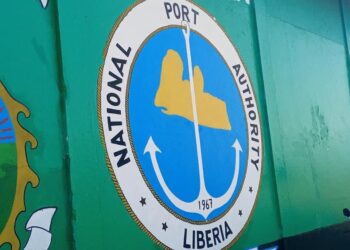 National Port Authority logo in Liberia, as the Justice Ministry advises President Boakai to veto the resubmitted ports decentralization bill.