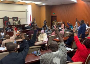 Liberia’s House of Representatives votes in session at Capitol Hill after passing ArcelorMittal’s Third MDA Amendment and sending it to the Senate.