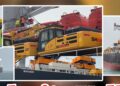 Heavy-duty construction equipment unloading at the Freeport of Monrovia under Liberia’s infrastructure program