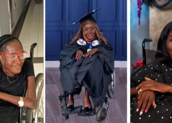 Beatrice Snyder, wheelchair user and disability advocate in Monrovia
