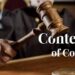 contempt of court