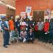 Bong County police officials and journalists pose after an acquaintance meeting aimed at strengthening media–police cooperation in Gbarnga.