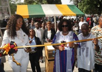 Senate Pro-Tempore Nyonblee Kangar-Lawrence at UL Law School building dedication ceremony