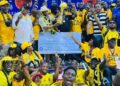 LPRC Oilers celebrate 2025 Liberia Basketball Association championship at SKD Gymnasium
