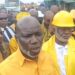 Liberian lawmakers inspect yellow road construction machines at Freeport of Monrovia
