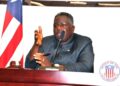 Vice President Jeremiah Koung presiding over the Liberian Senate while urging lawmakers to support tourism sector development.
