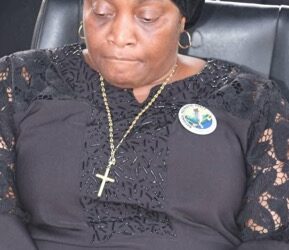 Former Liberian Vice President Jewel Howard Taylor during memorial period