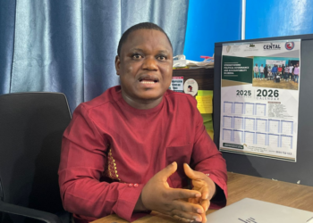 Transparency advocate Anderson Miamen speaks during an interview on Liberia’s stalled anti-corruption prosecutions and asset verification efforts.