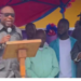 Samuel D. Tweah Jr. speaking at memorial event in Monrovia
