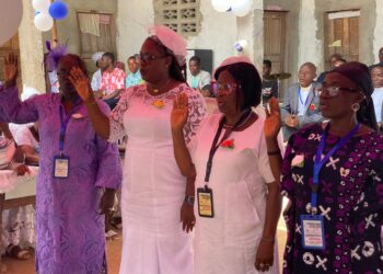 United Methodist Women leaders and delegates during the 79th annual assembly in Fish Town, River Gee County.