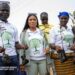 EPA officials and community members plant mangroves during World Wetlands Day at the Mesurado Wetlands in Liberia.