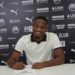 Martin Sherif signs loan contract after joining Port Vale from Everton.