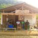 The temporary structure housing the Kumgbor Magisterial Court in Kongba District, Gbarpolu County, where officials warn of possible shutdown.