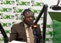 NaFAA Director General J. Cyrus Sagbe speaks during OK FM interview about fisheries investment conference