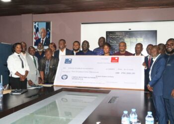 Officials present Liberia Maritime Authority donation to youth and football institutions